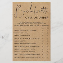 Junggeselinnen-Abschied Games - Doppelseitig