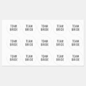 Junggeselinnen-Abschied Gastgeschenk Hochzeit Team Etiketten (Blatt)