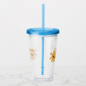 Junggeselinnen-Abschied geben Datum der Sonnenblum Acryltrinkbecher (Rechts)