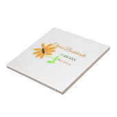 Junggeselinnen-Abschied geben Datum der Sonnenblum Fliese (Seite)