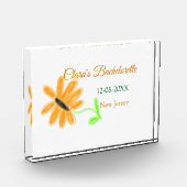 Junggeselinnen-Abschied geben Datum der Sonnenblum Fotoblock (Links)