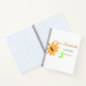 Junggeselinnen-Abschied geben Datum der Sonnenblum Notizblock (Innenseite)