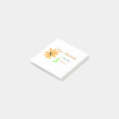 Junggeselinnen-Abschied geben Datum der Sonnenblum Post-it Klebezettel (angewinkelt)