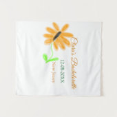 Junggeselinnen-Abschied geben Datum der Sonnenblum Wandteppich (Vorderseite (Horizontal))