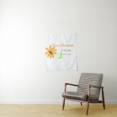 Junggeselinnen-Abschied geben Datum der Sonnenblum Wandteppich (Beispiel)