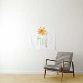 Junggeselinnen-Abschied geben Datum der Sonnenblum Wandteppich (Beispiel (Horizontal))
