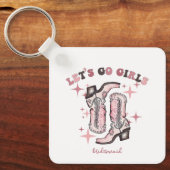 Junggeselinnen-Abschied Gefallen Lass uns Mädchen Schlüsselanhänger (Vorderseite)