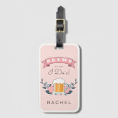 Junggeselinnen-Abschied Gepäckanhänger (Vorderseite Vertikal)