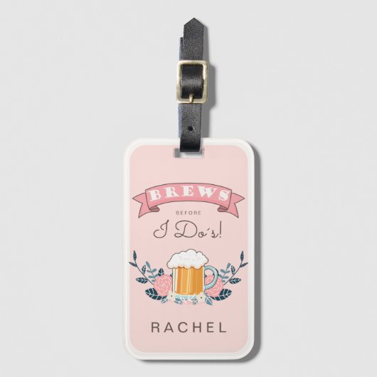 Junggeselinnen-Abschied Gepäckanhänger (Vorderseite Vertikal)