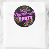 Junggeselinnen-Abschied-Geschenk Runder Aufkleber (Tasche)