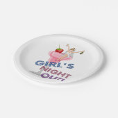 Junggeselinnen-Abschied Girl's Night Out Party Pappteller (Schrägansicht)