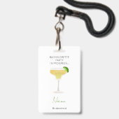 Junggeselinnen-Abschied Girls Weekend Bridesmaid Ausweis (Vorderseite mit Lanyard)