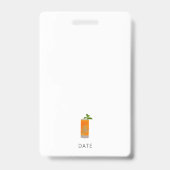 Junggeselinnen-Abschied Girls Weekend Bridesmaid Ausweis (Rückseite)