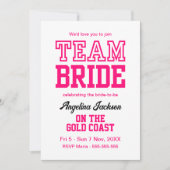 Junggeselinnen-Abschied Girls Weekend Hot Pink Einladung (Vorderseite)