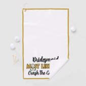 Junggeselinnen-Abschied Glitzer am wahrscheinlichs Golfhandtuch (Insitu)