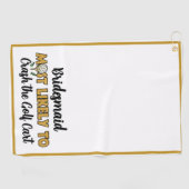 Junggeselinnen-Abschied Glitzer am wahrscheinlichs Golfhandtuch (Horizontal)