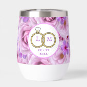 Junggeselinnen-Abschied Golf Lila Blumen Persönlic (Rückseite)