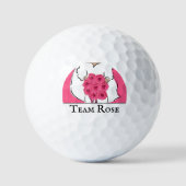 Junggeselinnen-Abschied Golfend Roses Personalisie Golfball (Vorderseite)