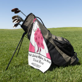 Junggeselinnen-Abschied Golfend Roses Personalisie Golfhandtuch