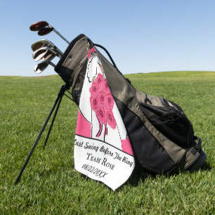 Junggeselinnen-Abschied Golfend Roses Personalisie Golfhandtuch