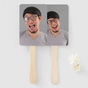 Junggeselinnen-Abschied Groom's Face on a Stick Fächer
