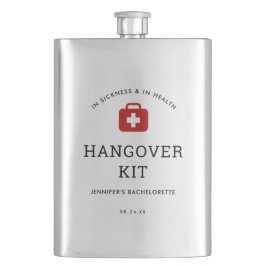 Junggeselinnen-Abschied Hangover Kit Flachmann