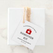 Junggeselinnen-Abschied Hangover Kit Geschenkanhänger (Beispiel)