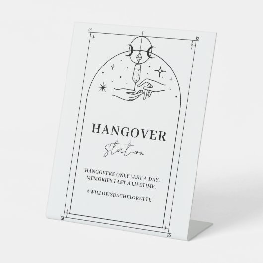 Junggeselinnen-Abschied Hangover Mystical Tarot Si Sockelschild (Vorderseite)