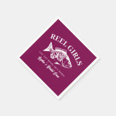 Junggeselinnen-Abschied Hawaiian Fisherman Style Serviette (Ecke)