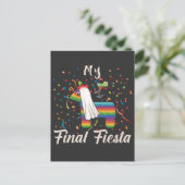 Junggeselinnen-Abschied Hen Night Finale Pinata Postkarte (Stehend Vorderseite)