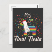 Junggeselinnen-Abschied Hen Night Finale Pinata Postkarte (Vorne/Hinten)