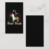 Junggeselinnen-Abschied Hen Night Finca Visitenkarte (Vorne/Hinten)