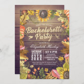 Junggeselinnen-Abschied Herbstmapfel Fallleaf Pump Einladung (Vorne/Hinten)