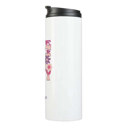 Junggeselinnen-Abschied hier kommt der Party Groov Thermosbecher (Nach rechts gedreht)