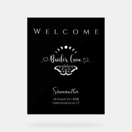 Junggeselinnen-Abschied Himmelsgotik Empfang Acrylschild