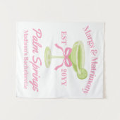 Junggeselinnen-Abschied-Hintergrund für Margs und  Wandteppich (Vorderseite (Horizontal))