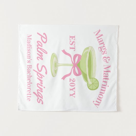 Junggeselinnen-Abschied-Hintergrund für Margs und  Wandteppich (Vorderseite (Horizontal))