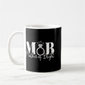 Junggeselinnen-Abschied Hochzeit Mama Mutter der B Kaffeetasse (Links)