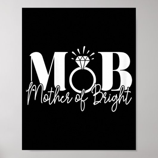 Junggeselinnen-Abschied Hochzeit Mama Mutter der B Poster (Vorne)