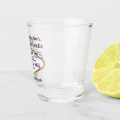 Junggeselinnen-Abschied im Las Vegas-Stil - Lila Schnapsglas (Rechts)