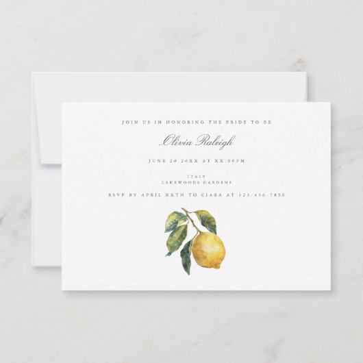 Junggeselinnen-Abschied im Mittelmeerraum Einladung (Rückseite)