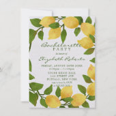 Junggeselinnen-Abschied in Limonen Einladung (Vorderseite)