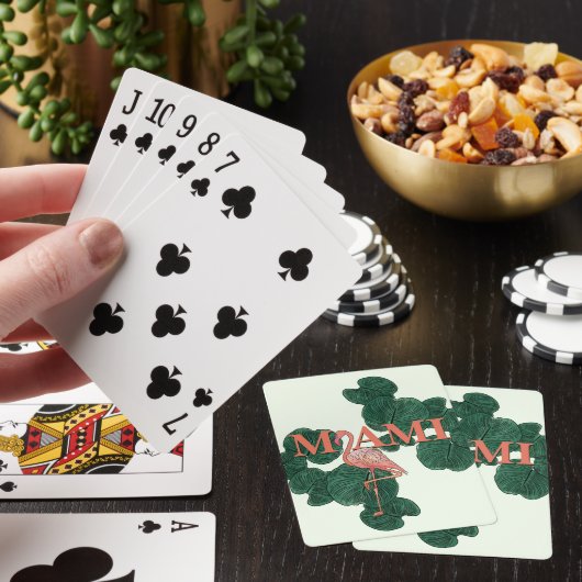 Junggeselinnen-Abschied in Miami Spielkarten (In Situ)