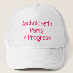 Junggeselinnen-Abschied in Progress hats Truckerkappe