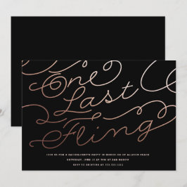 JUNGGESELINNEN-ABSCHIED INVITATION // ein letztes  Einladung