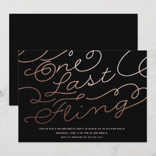 JUNGGESELINNEN-ABSCHIED INVITATION // ein letztes  Einladung