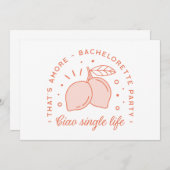 Junggeselinnen-Abschied Italienisches Sommerthema Einladung (Vorne/Hinten)