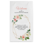 Junggeselinnen-Abschied Itinerary Gevor Bag Kleine Geschenktüte (Rückseite)