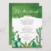 Junggeselinnen-Abschied Itinerary - Palmsprings Programm (Vorne/Hinten)