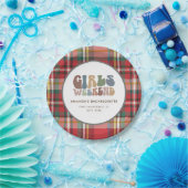 Junggeselinnen-Abschied Kariert Girls Wochenende R Pappteller (Party)